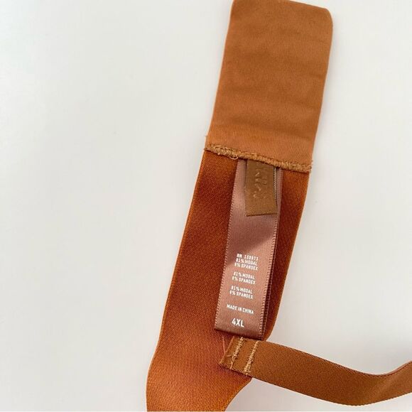 Skims Soft Lounge Plunge Bralette - Copper - 4x - Picture 5 of 6